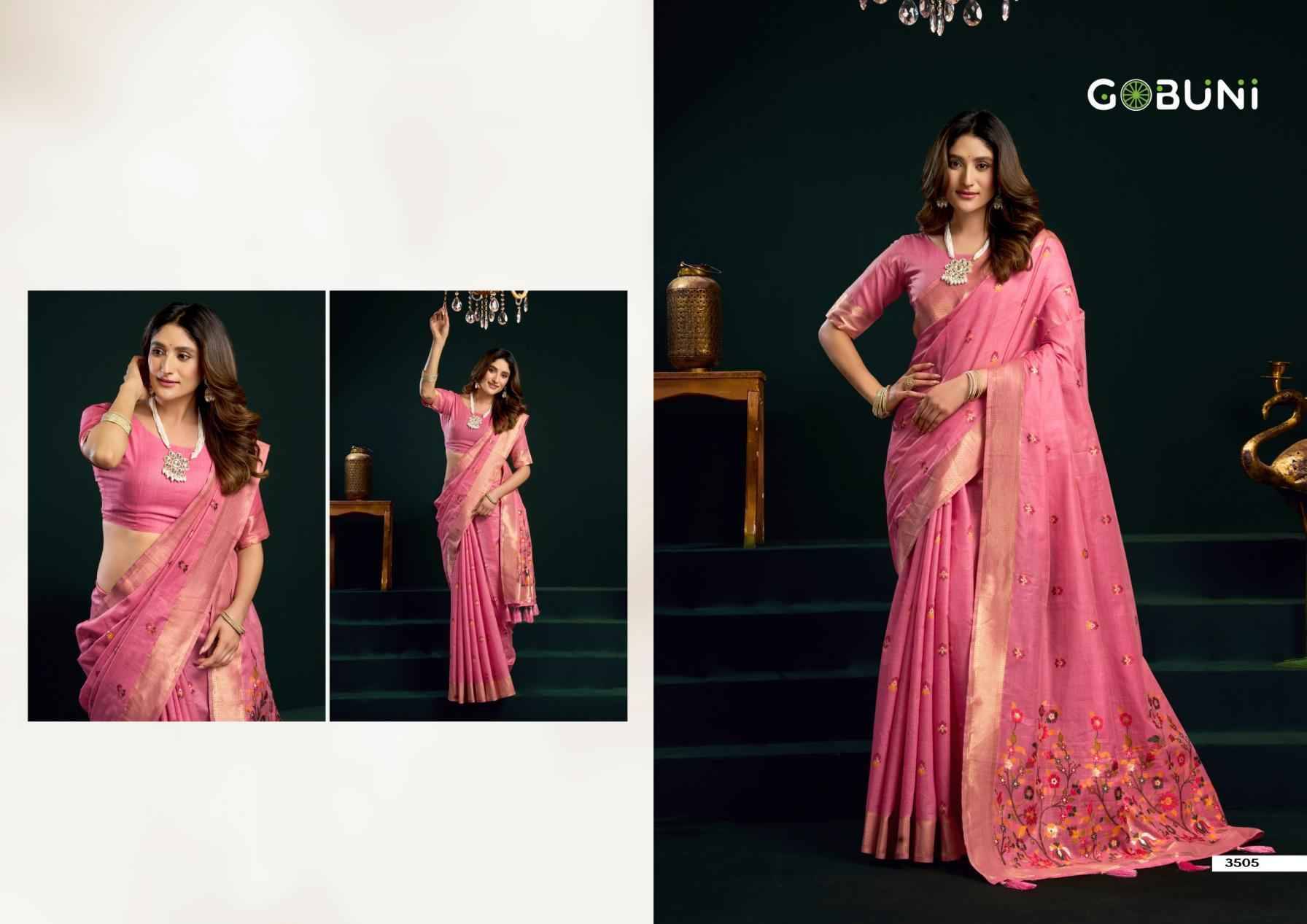 Siya By Gobuni 3501 to 3506 Series Indian Traditional Wear Collection Beautiful Stylish Fancy Colorful Party Wear & Occasional Wear Munga Cotton Sarees At Wholesale Price